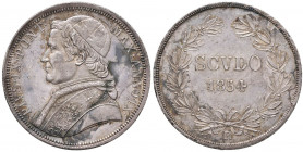 Pio IX (1846-1870) Scudo 1854 A. IX - Nomisma 653 AG (g 26,87) Modeste macchie ma bell’esemplare
SPL
