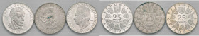 AUSTRIA Repubblica Lotto di tre monete in AG come da foto da esaminare
BB-FDC