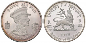 ETIOPIA Haile Selassie (1930-1974) 5 Dollars 1972 - KM 52 AG (g 25,00)
FS