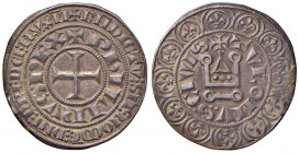 FRANCIA Filippo IV (1285-1314) Grosso tornese - Dup. 213 AG (g 4,06) Appiccagnolo rimoso 
BB