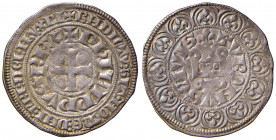 FRANCIA Filippo IV (1285-1314) Grosso tornese - Dup. 213 AG (g 4,09) Tondello lievemente ondulato 
BB
