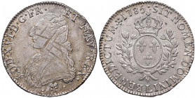 FRANCIA Luigi XVI (1774-1792) Ecu 1785 L Bayonne - KM 564.9 AG (g 29,14) Graffi di conio al D/. Bel metallo lucente
BB+