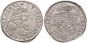 GERMANIA Sachsen-Weimar - Johann Ernst (1662-1683) Due terzi di Tallero 1677 - Dav. 891 AG (g 17,80) Piccole screpolature 
qSPL