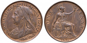 INGHILTERRA Vittoria (1837-1901) Penny 1897 - CU (g 9,50)
qFDC