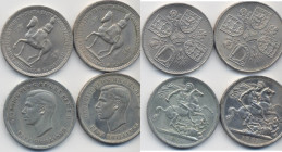 INGHILTERRA Lotto di quattro monete come da foto 
BB-SPL