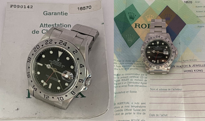 OROLOGIO ROLEX EXPLORER II, referenza 16570 cal.3185 a carica automatica, numero...