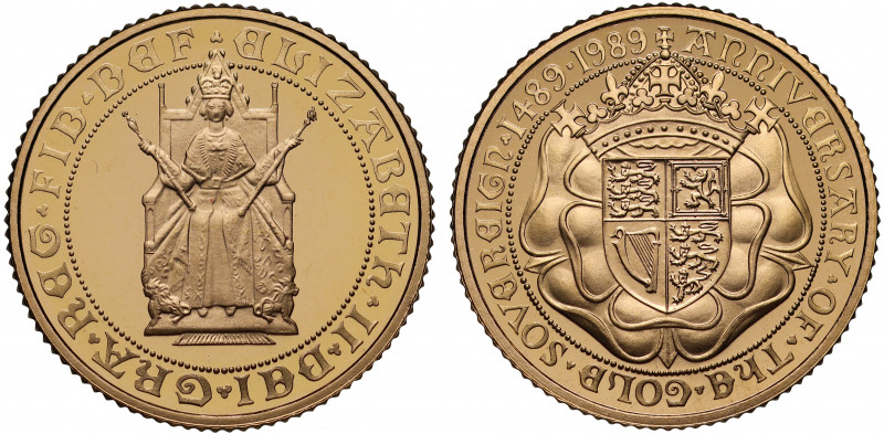 PF69 UCAM | Elizabeth II (1952 -), gold proof Half Sovereign, 1989, struck for t...