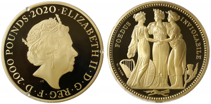 PF70 UCAM FDOI | Elizabeth II (1952 -), gold proof Two Kilo of Two Thousand Poun...