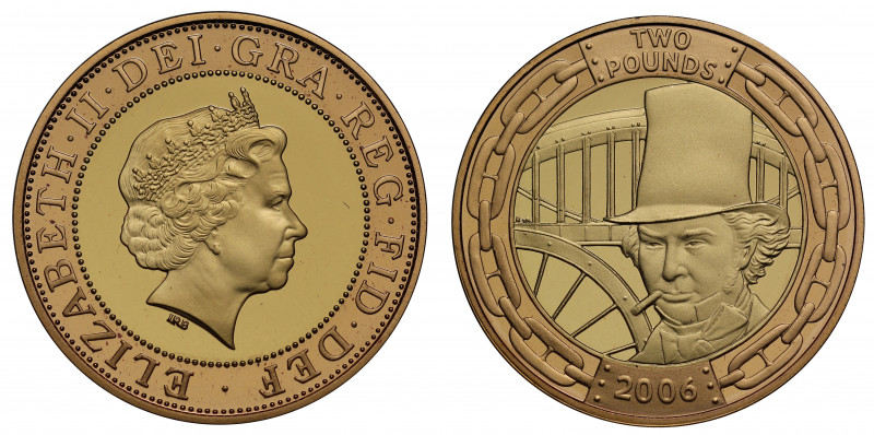 PF69 UCAM | Elizabeth II (1952 -), gold proof Two Pounds, 2006, struck to celebr...