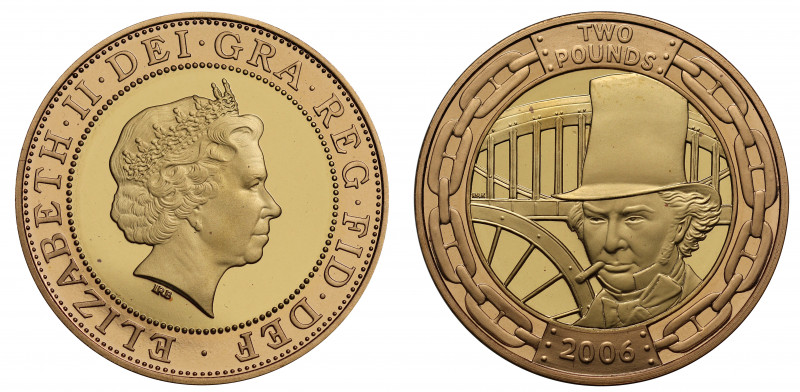 PF69 UCAM | Elizabeth II (1952 -), gold proof Two Pounds, 2006, struck to celebr...