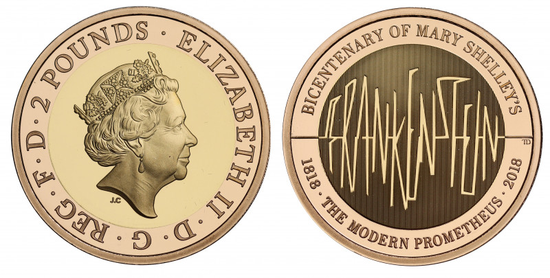 PF70 UCAM | Elizabeth II (1952 -), gold proof Two Pounds, 2018, struck to commem...
