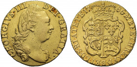George III (1760-1820), gold Guinea, 1786, fourth laureate head right, GEORGIVS .III DEI.GRATIA., rev. crowned quartered shield of arms, date either s...
