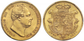 MS62 | William IV (1830-37), gold Sovereign, 1836, second bare head right, nose points to second I in legend with flat top ear, W.W. incuse on truncat...