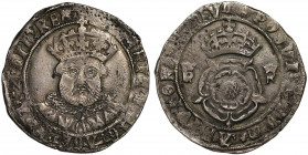 Henry VIII (1509-47), silver Testoon of Twelve Pence, Tower Mint, third coinage (1544-47), facing crowned bust of King in ruff, legend and beaded bord...