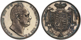 PF61 | William IV (1830-37), silver pattern Crown, 1834, engraved by William Wyon, bare head right, W.W. incuse on truncation, legend GULIELMUS IIII D...