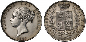Victoria (1837-1901), silver Halfcrown, 1845, 5 of date possibly struck over 3, young filleted head left, date below, Latin legend and toothed border ...