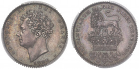 PR64 | George IV (1820-30), silver proof Sixpence, 1826, second bare head left, date below, legend and toothed border surrounding, GEORGIUS IV DEI GRA...
