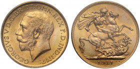 MS64 | Canada, George V (1910-36), gold Sovereign, 1917-C, Ottawa mint, bare head left, B.M. on truncation, GEORGIVS V D.G. BRITT: OMN: REX F.D. IND: ...