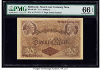 Germany State Loan Currency Note 20 Mark 1914 Pick 48b PMG Gem Uncirculated 66 EPQ. 

HID09801242017

© 2020 Heritage Auctions | All Rights Reserved