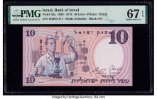 Israel Bank of Israel 10 Lirot 1958 / 5718 Pick 32a PMG Superb Gem Unc 67 EPQ. 

HID09801242017

© 2020 Heritage Auctions | All Rights Reserved
