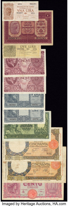 Italy Group Lot of 15 Examples Fine-About Uncirculated. Staining and pinholes pr...