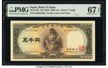 Japan Bank of Japan 5000 Yen ND (1957) Pick 93b PMG Superb Gem Unc 67 EPQ. 

HID09801242017

© 2020 Heritage Auctions | All Rights Reserved