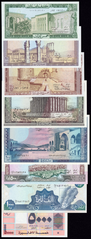 Lebanon & Mozambique Group Lot of 25 Examples Crisp Uncirculated. 

HID098012420...