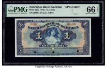 Nicaragua Banco Nacional 1 Cordoba 1932 Pick 63as Specimen PMG Gem Uncirculated 66 EPQ. Three POCs are present on this example.

HID09801242017

© 202...