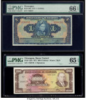 Nicaragua Banco Nacional 1; 1000 Cordobas 1941; 1972 Pick 90a; 128a Two Examples PMG Gem Uncirculated 66 EPQ; Gem Uncirculated 65 EPQ. 

HID0980124201...