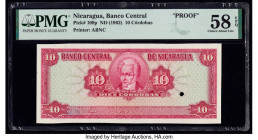 Nicaragua Banco Central 10 Cordobas ND (1962) Pick 109p Proof PMG Choice About Unc 58 EPQ. One POC is present on this example.

HID09801242017

© 2020...