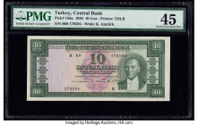 Turkey Central Bank 10 Lira 1930 Pick 156a PMG Choice Extremely Fine 45. 

HID09801242017

© 2020 Heritage Auctions | All Rights Reserved
