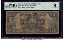Venezuela Banco de Maracaibo 10 Bolivares 1925-35 Pick S226 PMG Very Good 8. 

HID09801242017

© 2020 Heritage Auctions | All Rights Reserved