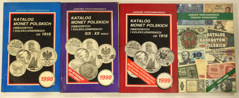 Parchimowicz, Zestaw katalogów monet polskich Ślady zawilgocenia, powierzchniowe...