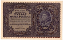 II RP, 1000 marek polskich 1919 II SERJA BL