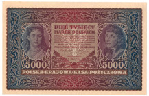 II RP, 5000 marek polskich 1920 II Serja J