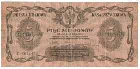 II RP, 5 mln. marek polskich 1923 B