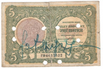 II RP, 5 złotych 1925 FN - ' Fałszywy '