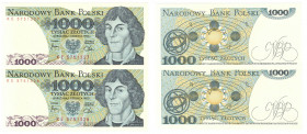 PRL, 1000 złotych 1982 - zestaw 2 egzemplarze KE