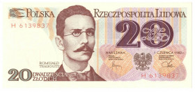 PRL, 20 złotych 1982 H