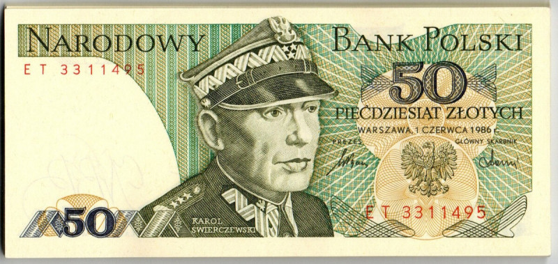 PRL, 50 złotych 1986 i 1988 - zestaw 46 egzemplarzy - różne serie Zestaw 46 egze...