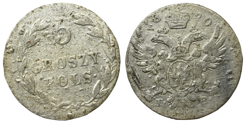 Kingdom of Poland, Alexander I, 5 groschen 1820 Ładny egzemplarz 5-groszówki Kró...
