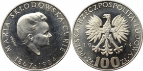 Peoples Republic of Poland, 100 zloty 1974 Specimen Ni