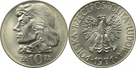 Peoples Republic of Poland, 10 zloty 1971 Kosciuszko