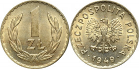 Peoples Republic of Poland, 1 zloty 1949 CuNi