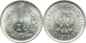 Peoples Republic of Poland, 1 zloty 1975