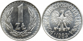 Peoples Republic of Poland, 1 zloty 1983