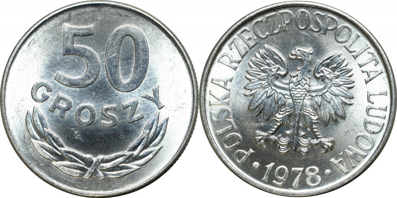 Peoples Republic of Poland, 50 groschen 1978 Piękny, menniczy egzemplarz. Delika...
