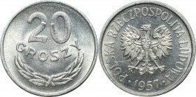 Peoples republic of Poland, 20 groschen 1957