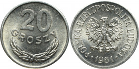 Peoples Republic of Poland, 20 groschen 1961