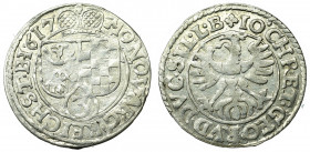 Schlesien, Duchy of Brieg, John Christian and Georg Rudolf, 3 kreuzer 1617, Reichenstein